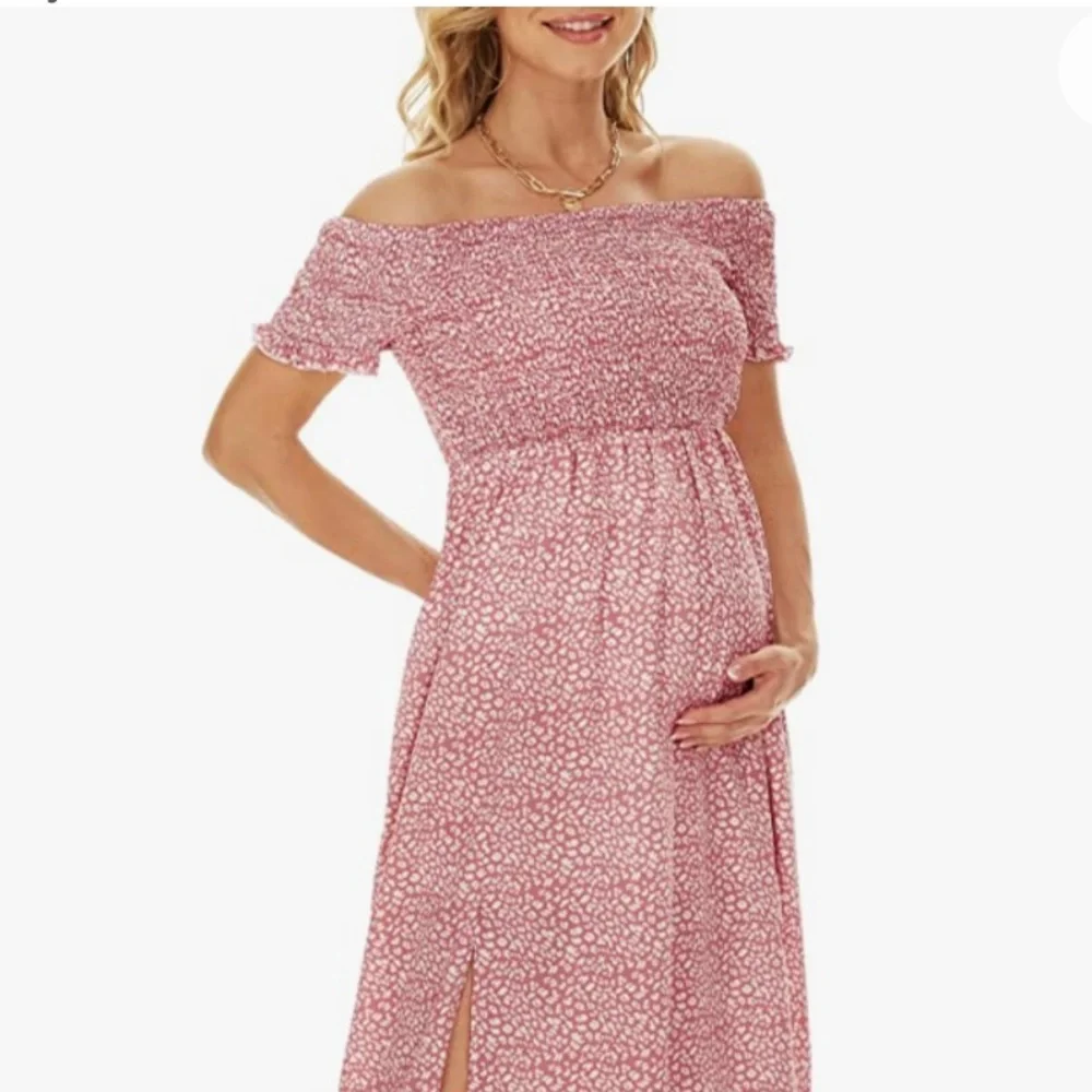 Boho Maternity Dress - Picture 1 of 4
